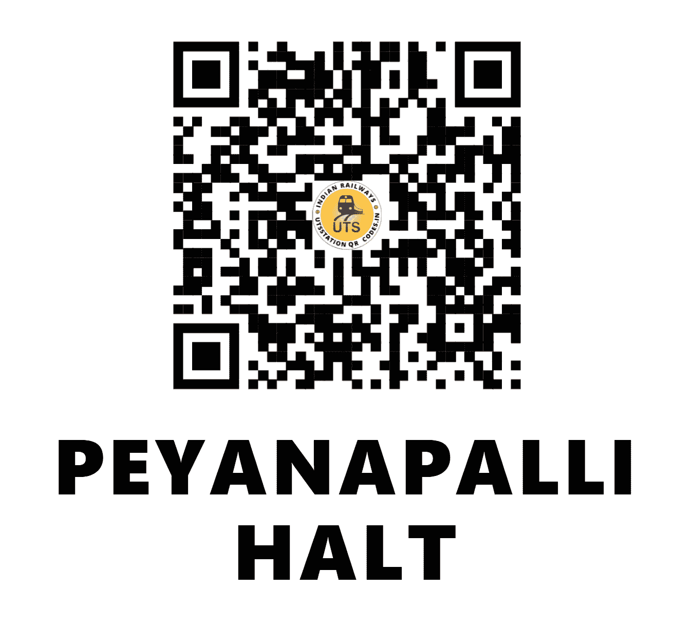 UTS QR Code for PEYANAPALLI HALT - PYX - SC (ANDHRA PRADESH)